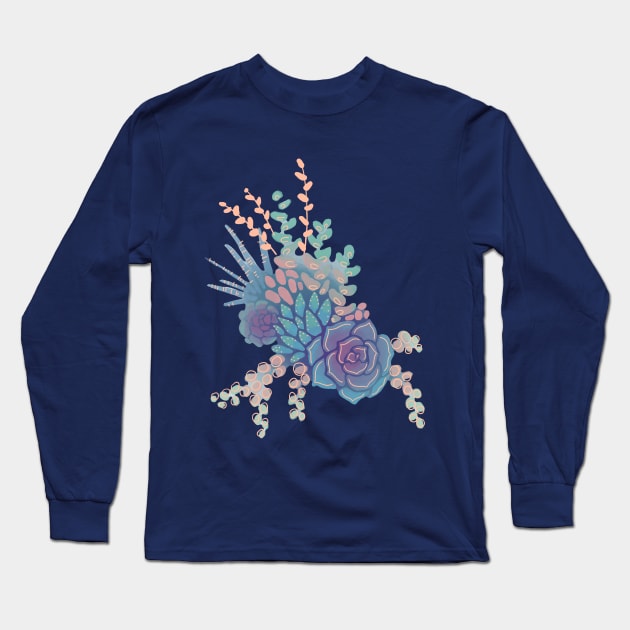 Succulents 2 Long Sleeve T-Shirt by Abbilaura